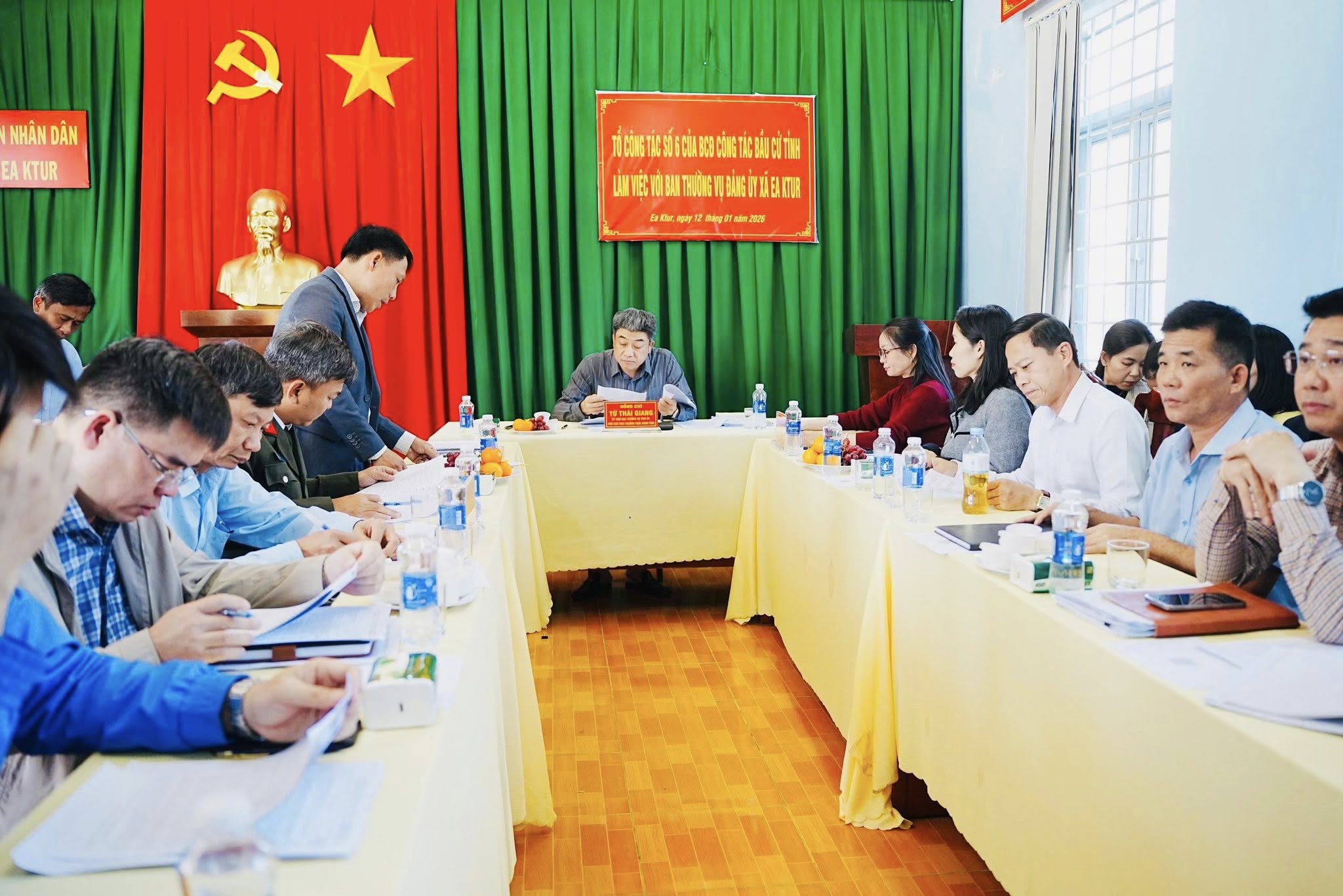 Ban Chỉ đạo công tác bầu cử tỉnh Đắk Lắk làm việc, giám sát công tác chuẩn bị bầu cử tại xã Ea Ktur